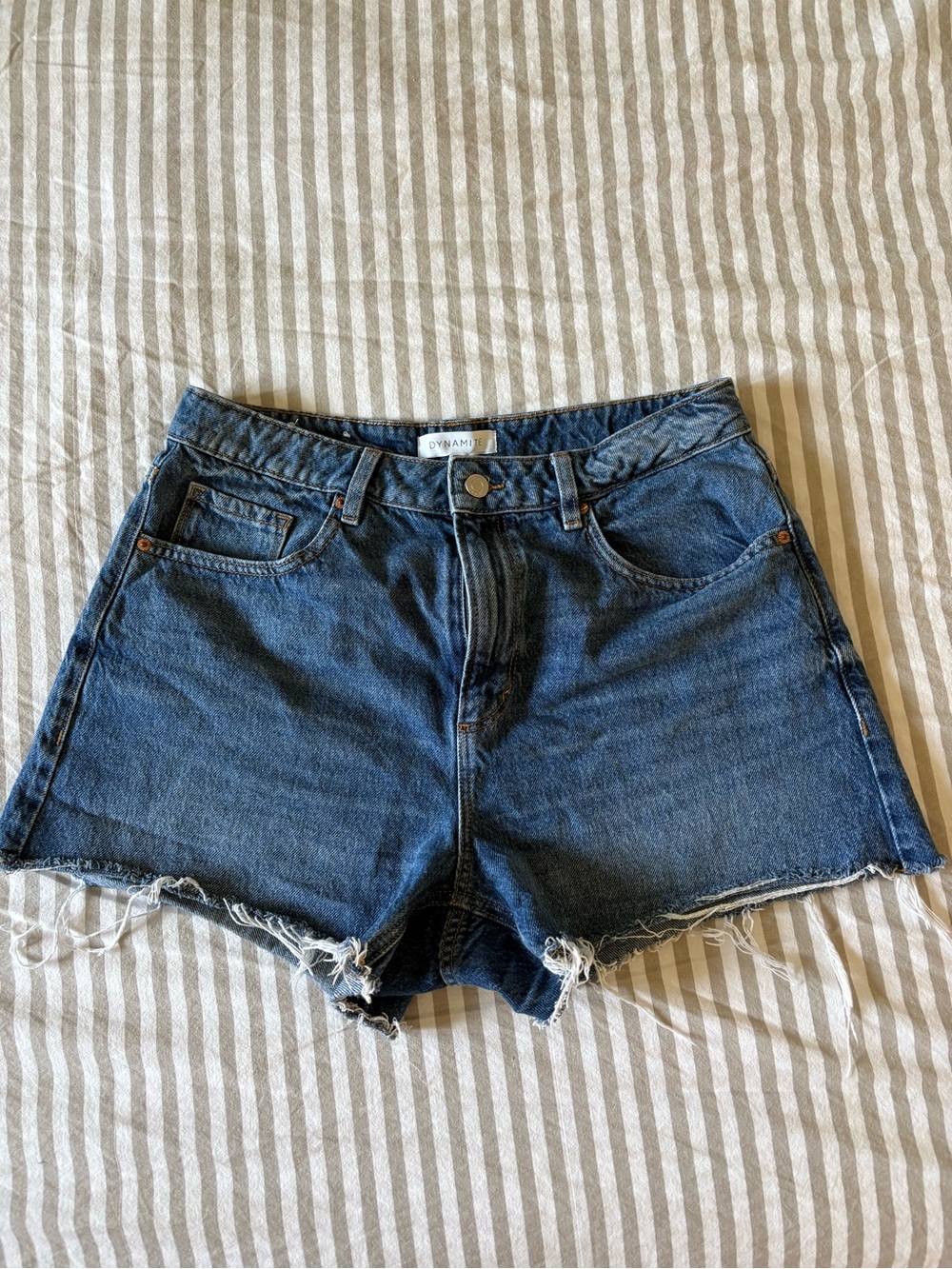 Dynamite High Rise Denim Cut-Off Shorts - Picture 1 of 3
